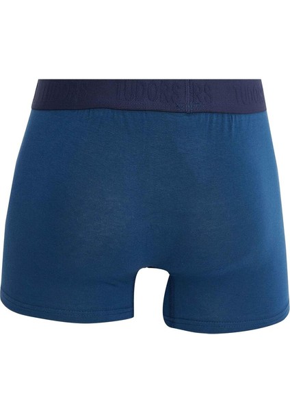 Erkek 3'lü Pamuk Likralı Esnek Kumaş Boxer