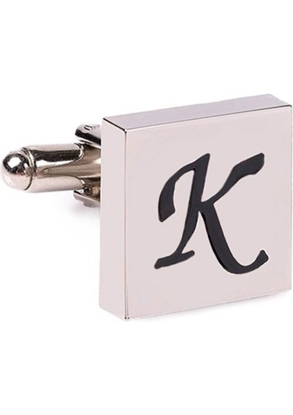 K Harfli Tekli Erkek Kol Düğmesi