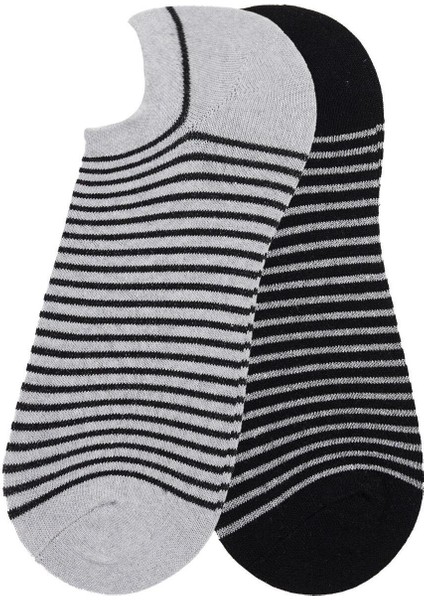 Erkek 2'li Desenli Patik Çorap