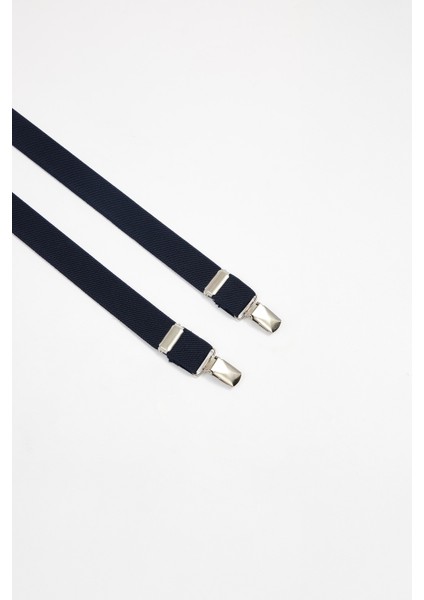 Erkek Düz Ince Lacivert Pantolon Askısı