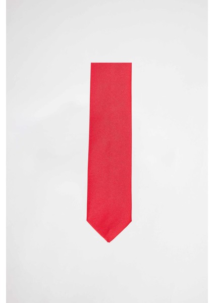 5'li Paket Düz İnce Lacivert-Siyah-Kırmızı Erkek Kravat