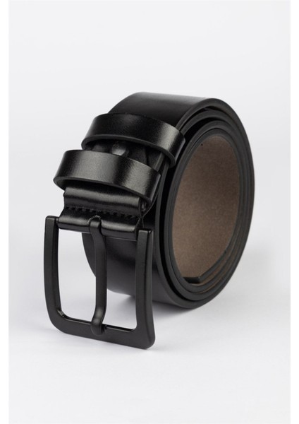 Erkek 4,5 cm Spor Siyah Kemer