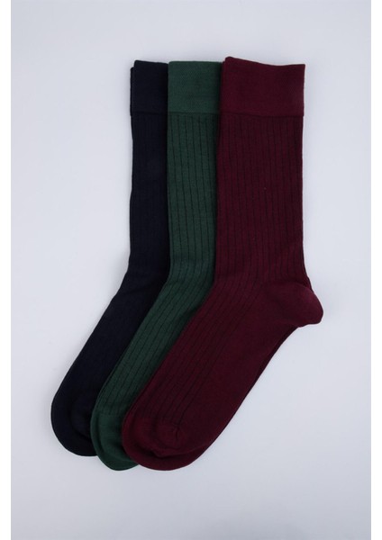 3'lü Düz Erkek Çorap