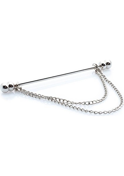 Erkek Gümüş Renk Yaka İğnesi