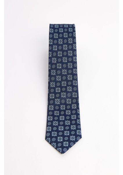 Desenli Klasik Cep Mendilli Erkek Kravat