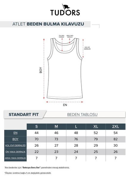 6 Adet Compact Penye Siyah-Beyaz-Gri Erkek Atlet Pamuklu Standart Fit Normal Kesim 6'lı Paket