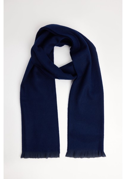 Kışlık Erkek Lacivert Atkı