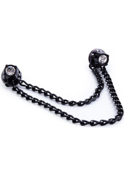 Erkek Siyah Yaka İğnesi