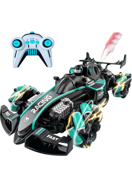 Uzaktan Kumandalı Full Fonksiyonlu Şarjlı Formula 1 Arabası Buharlı Işıklı Yeşil A8863148 fiyatları