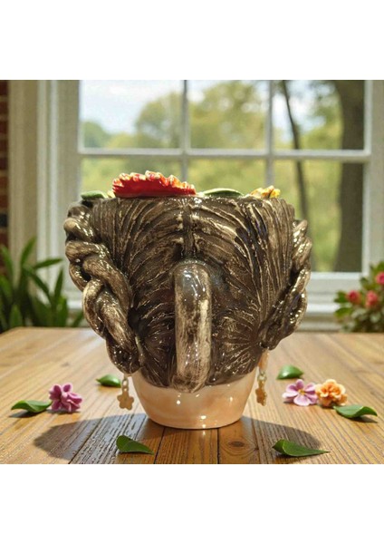 Özel Tasarım,dünyada Benzeri Olmayan El Yapımı Seramik Frida Kahlo 400ML Kupa Bardak Hediye Paketi Yapılmaktadır modelleri