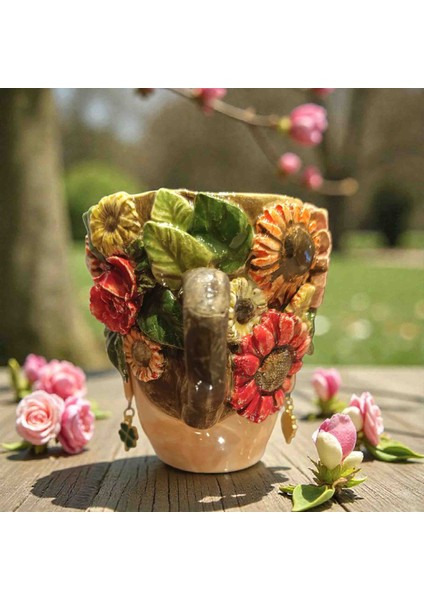 Özel Tasarım,dünyada Benzeri Olmayan El Yapımı Seramik Frida Kahlo 400ML Kupa Bardak Hediye Paketi Yapılmaktadır fiyatları