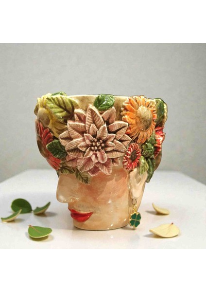 Özel Tasarım,dünyada Benzeri Olmayan El Yapımı Seramik Frida Kahlo 400ML Kupa Bardak Hediye Paketi Yapılmaktadır modelleri