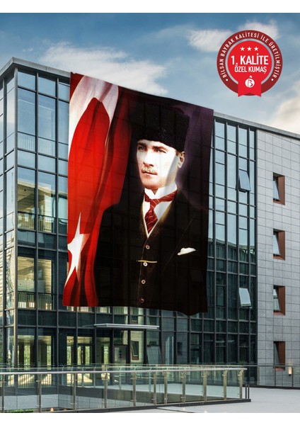 Atatürk Bayrağı 150X225 cm - Raşel Kumaş