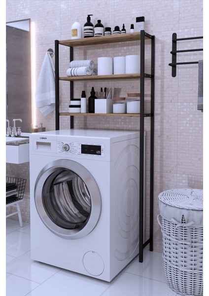 Beyaz Çamaşır Makinesi Üstü Düzenleyici Rafı, Banyo Dolabı, Pratik ve Şık Tasarım fiyatları
