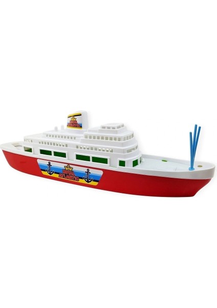 Transatlantik Yolcu Gemisi 45 cm - Kırmızı