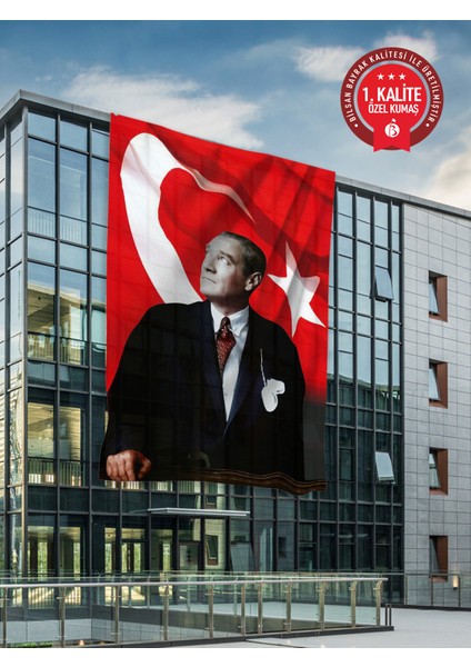 Atatürk Bayrağı 300X450 cm - Raşel Kumaş