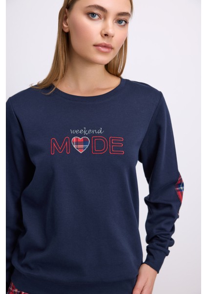 Kadın Uzun Kol Sweatshirt Pijama Takımı 11579 fiyatları