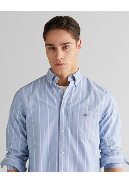 Erkek Mavi Regular Fit Düğmeli Gömlek 3250215.407 fırsatları