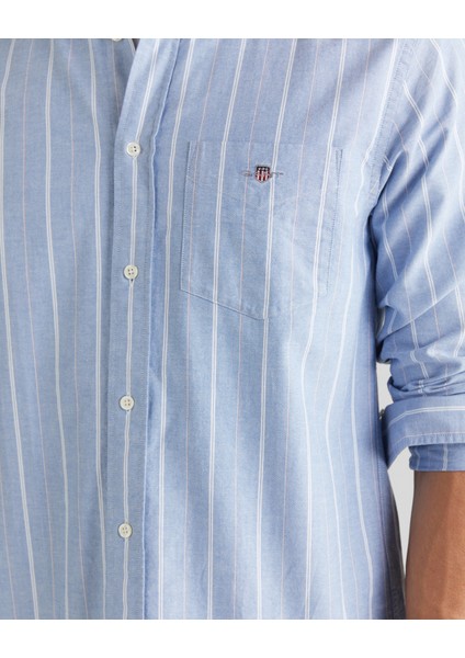 Erkek Mavi Regular Fit Düğmeli Gömlek 3250215.407 indirimleri