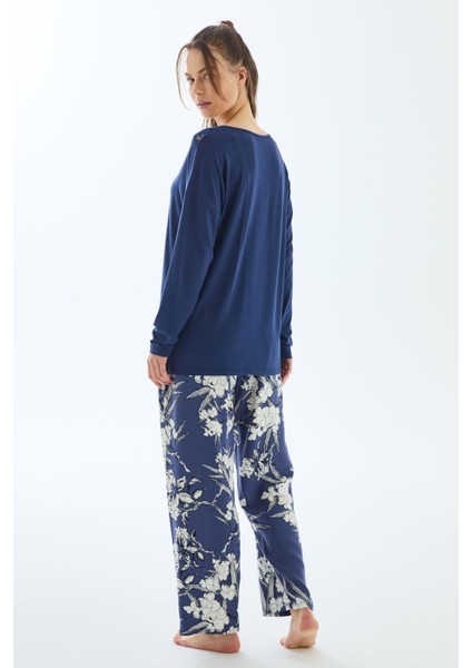 11499 Kadın Uzun Kol T-Shirt ve Pantolon Pijama Takımı fiyatları