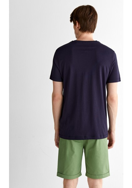 Erkek Lacivert Regular Fit Bisiklet Yaka T-Shirt 2325167T.433 fiyatları