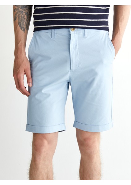 Erkek Mavi Slim Fit Şort 205353.457 fırsatları