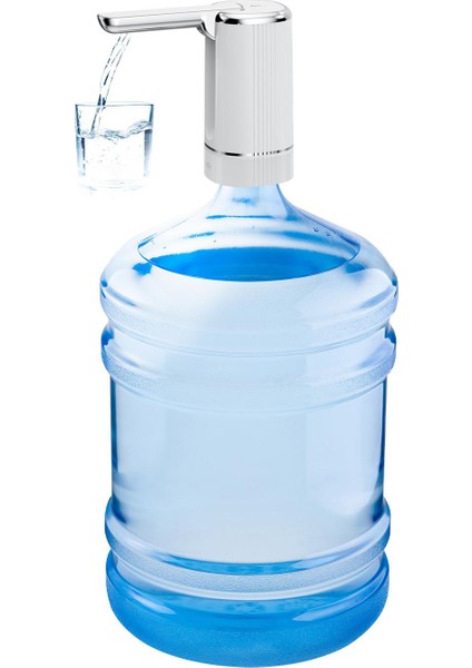 HP82 Şarjlı Otomatik Type-C Girişli Damacana Su Pompası Beyaz fırsatları