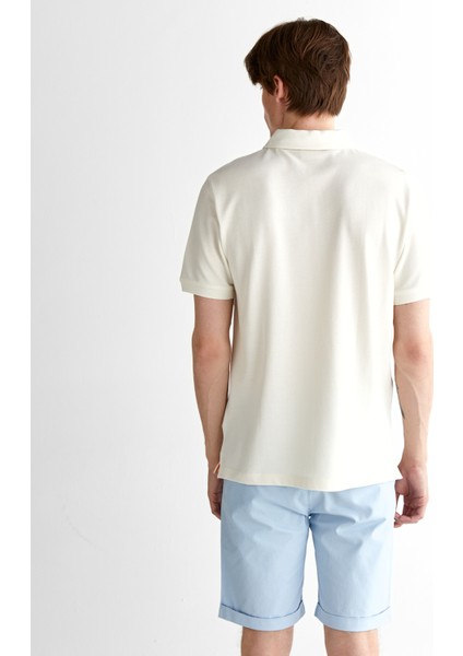 Erkek Krem Regular Fit Logolu Polo 2425120T.113 fiyatları