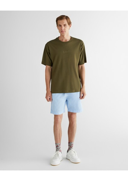 Erkek Yeşil Relaxed Fit Bisiklet Yaka Logolu T-Shirt 2325138T.301 modelleri