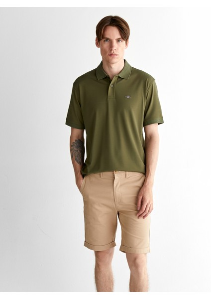 Erkek Yeşil Relaxed Fit Polo 2425124T.301