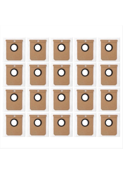 Eufy L50 Ses L60 Ses Haıer H9 Için Yedek Vakum Torbası Plus Vakum Süpürge Kir Boyma Tuz Torbaları Aksesuarlar 20PCS (Yurt Dışından)