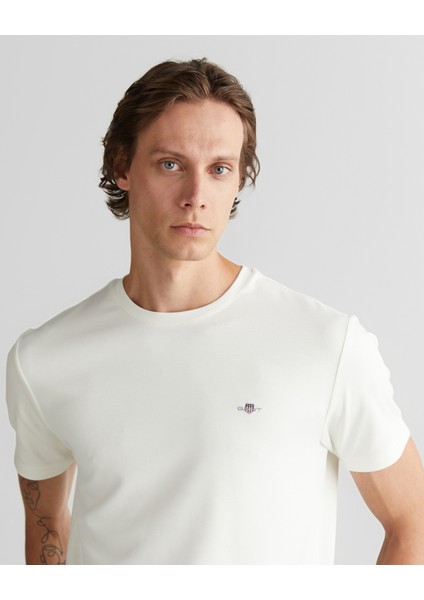 Erkek Beyaz Regular Fit Bisiklet Yaka T-Shirt 2324367T.113 fırsatları