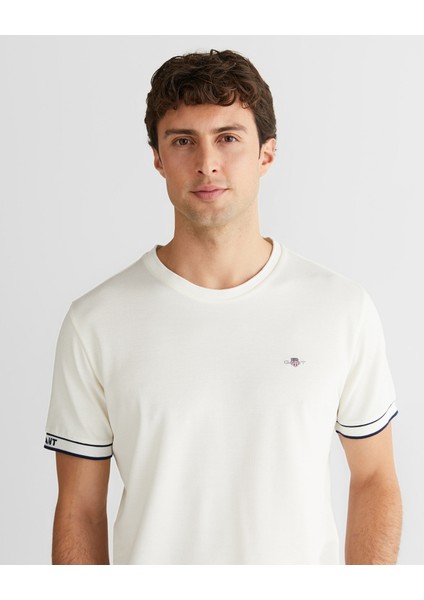 Erkek Beyaz Regular Fit Bisiklet Yaka T-Shirt 2325320T.113 fırsatları