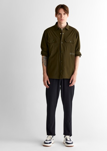 Erkek Yeşil Relaxed Fit Klasik Yaka Gömlek 3825109T.301 modelleri