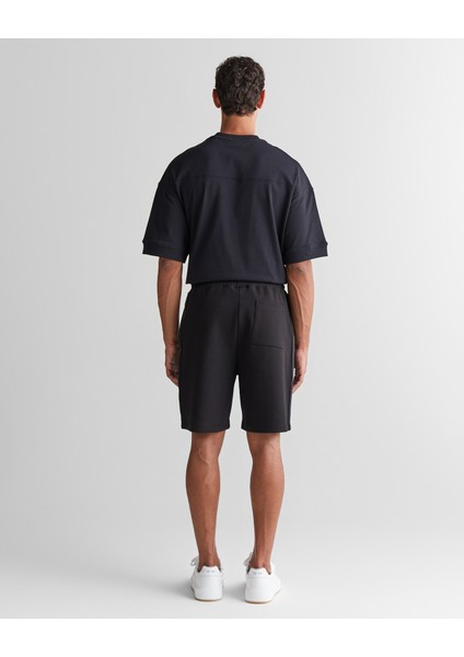 Erkek Siyah Regular Fit Logolu Şort 2825122T.5 fiyatları