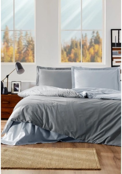 Özdilek Çift Kişilik Ranforce Nev Takımı Colourist Buz Gri