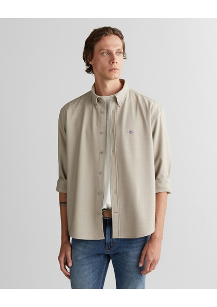 Textured, Woven Label Shirt 3825310T.277