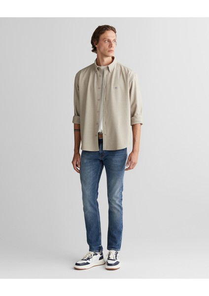 Textured, Woven Label Shirt 3825310T.277 modelleri