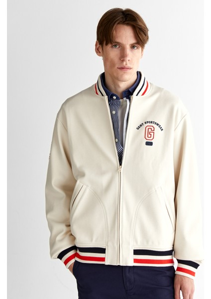 Erkek Krem Regular Fit Hakim Yaka Logolu Ceket 7125101T.130 fırsatları