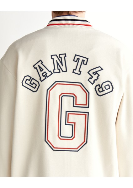 Erkek Krem Regular Fit Hakim Yaka Logolu Ceket 7125101T.130