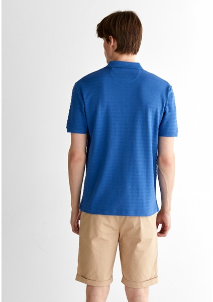 Erkek Lacivert Regular Fit Çizgili Polo 2014035.407 fiyatları