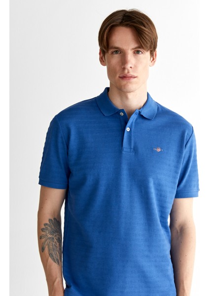 Erkek Lacivert Regular Fit Çizgili Polo 2014035.407 fırsatları