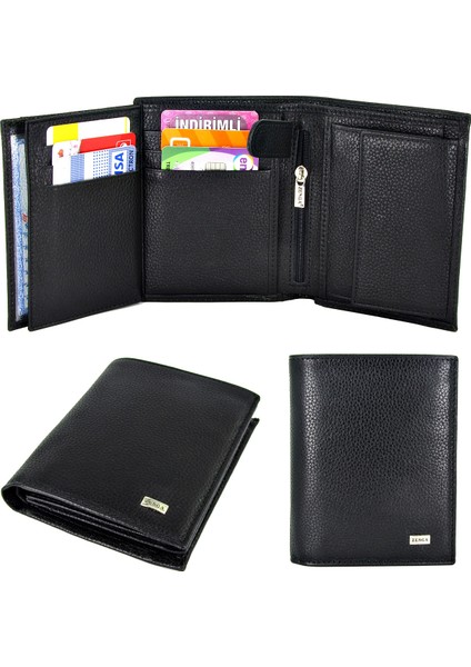 Gerçek Deri Zenga Erkek Cüzdan Klasik Büyük Boy Eşe Sevgiliye Hediye Z152X