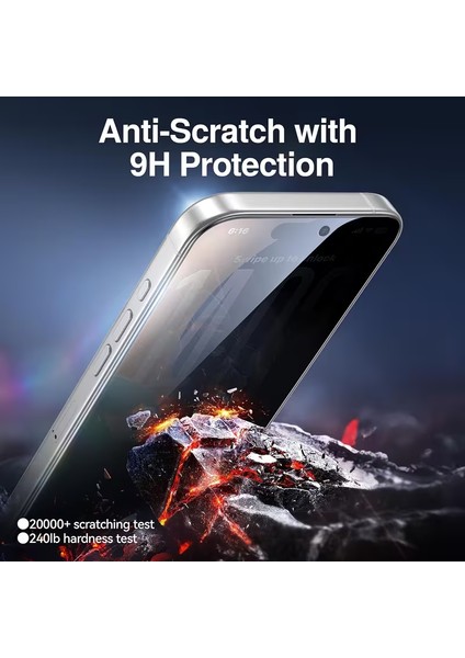Iphone 17 Pro Max Hayalet Ekran Koruyucu 360 Kaplayan Yanlardan Görünmeyen Anti Sitatik Hd Görüntü