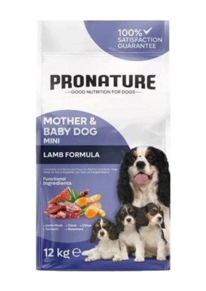 Mother & Baby Dog Kuzu Etli Anne ve Yavru Köpek Maması 12 kg