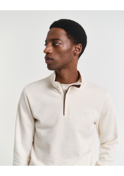 Erkek Krem Regular Fit Yarım Fermuarlı Sweatshirt 2068028.130 indirimleri