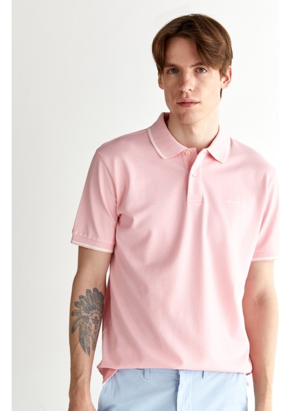 Erkek Pembe Regular Fit Polo 2062034.637 fırsatları