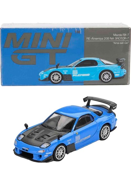 1:64 Mini Gt Mazda Rx-7 Re-Amemiya 20B Na 3rotor-7 “ama-San Go” Diecast Model Araba