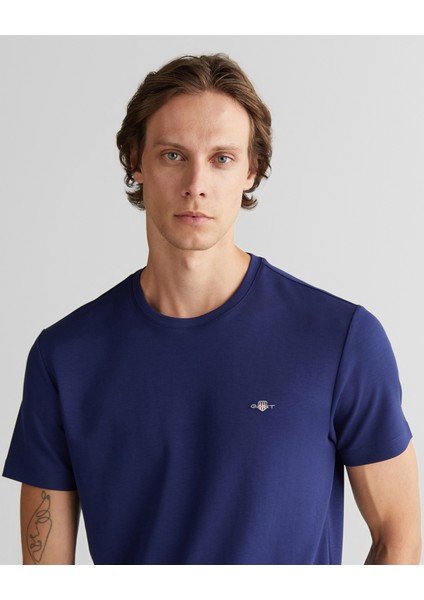 Erkek Lacivert Relaxed Fit Bisiklet Yaka T-Shirt 2324367T.423 fırsatları