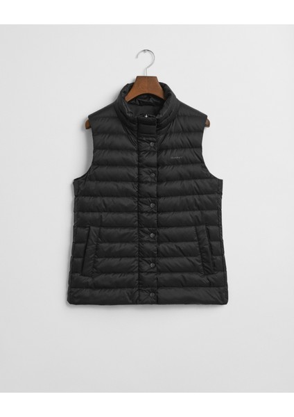 Kadın Siyah Regular Fit Dik Yaka Kaz Tüyü Yelek 4700480.5 fırsatları